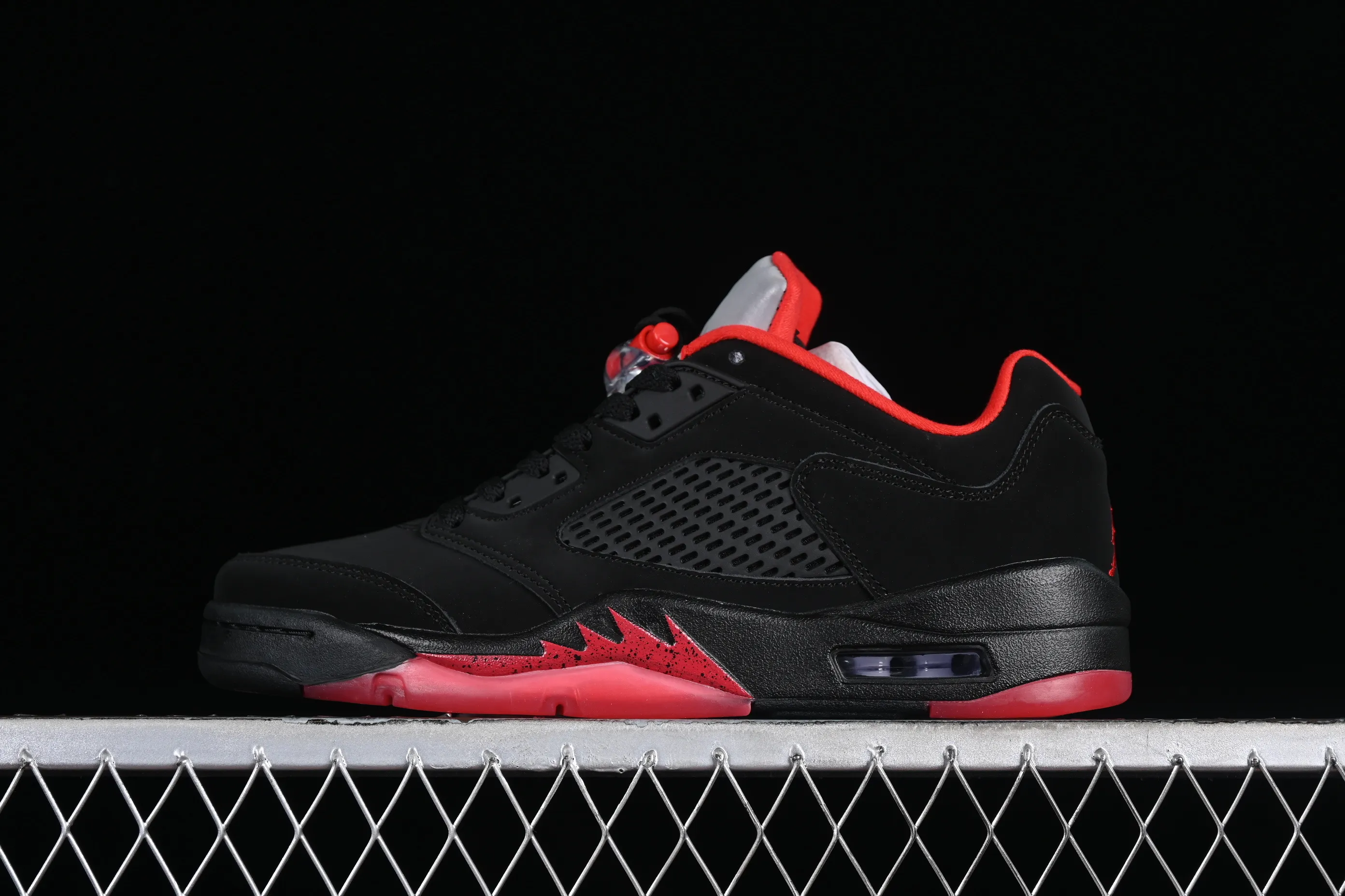 All categories Air Jordan Jordan series basketball shoes Air Jordan 5 Z version Air Jordan 5 Low "Alternate 90" AJ5 Joe 5 black and red low-top basketball shoes 819171-001